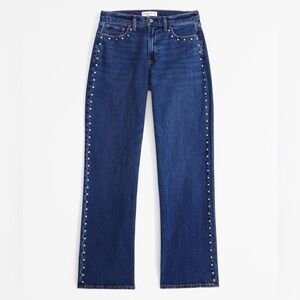 Abercrombie & Fitch Blue Jeans with Studded Detail